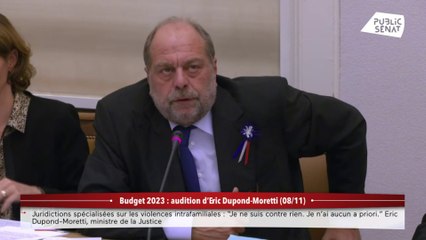 Justice : "Nous allons recruter 300 juristes assistants dès 2023", annonce Eric Dupond-Moretti