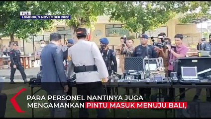 Polda NTB Gelar Pasukan Amankan Event WSBK dan Jelang G20 di Bali