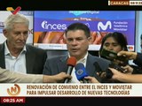 Inces y Movistar renuevan convenio para ampliar e impulsar el desarrollo de nuevas tecnologías