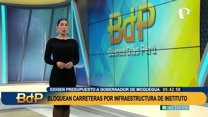 Moquegua: estudiantes bloquean carretera para exigir construcción de Instituto Superior Tecnológico