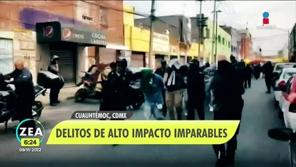 Delitos de alto impacto, imparables en la alcaldía Cuauhtémoc
