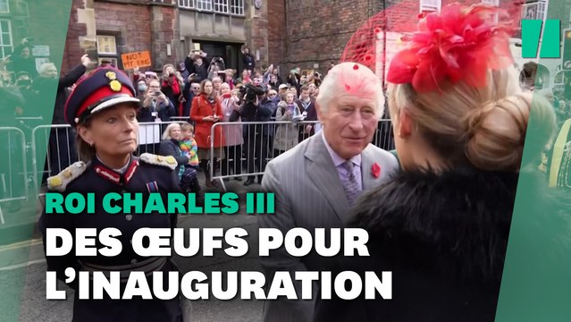 Le roi Charles III et la reine Camilla visés par des jets d'oeufs en visite officielle