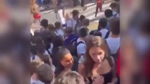 Pelea multitudinaria a las puertas de un instituto de Tenerife: 