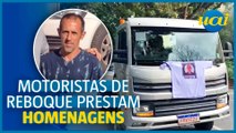 Amigos de motorista morto por delegado fazem carreata