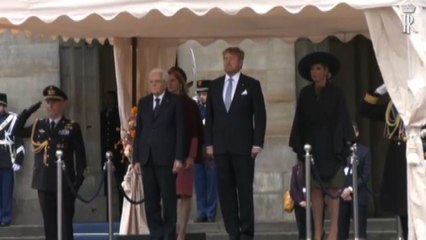 Mattarella in Olanda, arrivato al Palazzo Reale