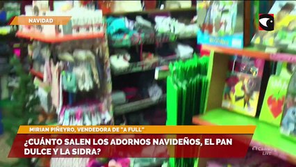 Cuánto salen los adornos navideños, el pan dulce y la sidra