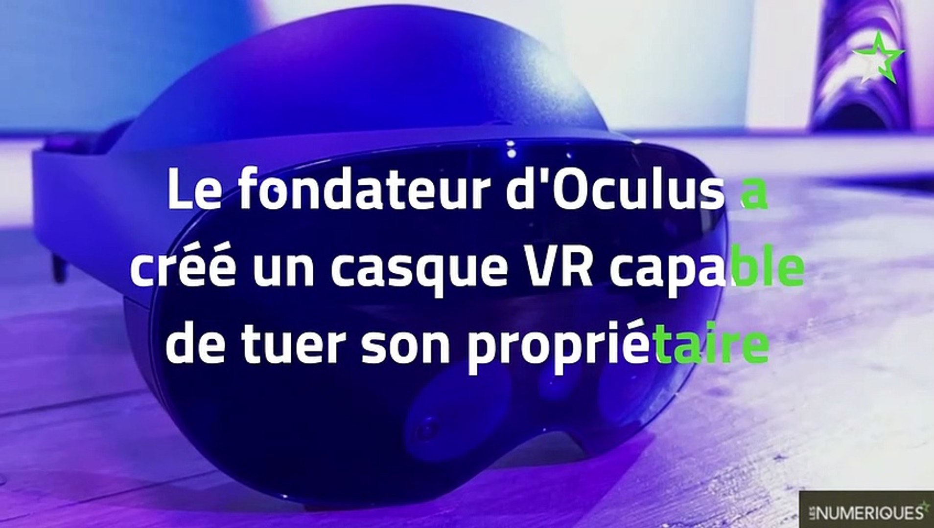 Le fondateur d'Oculus a créé un casque VR capable de tuer son propriétaire  - Vidéo Dailymotion
