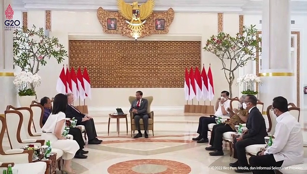 Presiden Jokowi Menerima President of the World Water Council Badung 9 November 2022