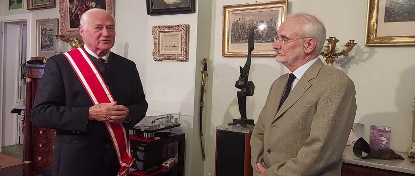 Alain Geisz, ancien avocat d'Alençon, a été fait chevalier de l'ordre de Malte