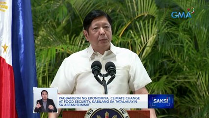 Pagbangon ng ekonomiya, climate change at food security, kabilang sa tatalakayin sa ASEAN Summit | Saksi