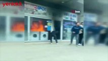 Vahşet! Dükkanın kapısını üzerine kilitleyip ateşe verdiler
