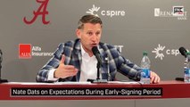 Alabama coach Nate Oats on expectations during early-signing period