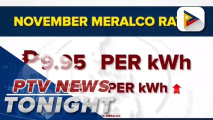 Meralco power rate up this November