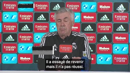 14e j. - Ancelotti : "C'est Benzema le premier déçu"