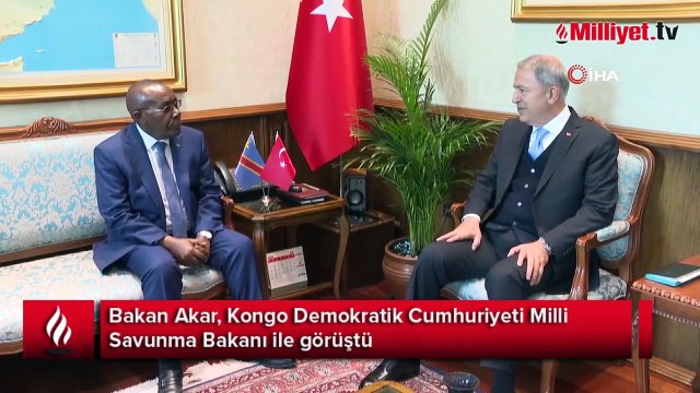 Bakan Akar, Kongo Demokratik Cumhuriyeti Milli Savunma Bakanı ile görüştü