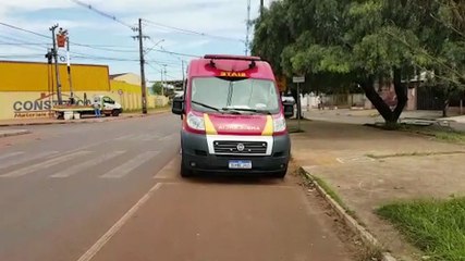 Garota de 11 anos é atropelada por moto na Avenida Tito Muffato
