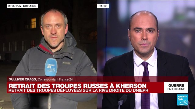 Guerre en Ukraine : retrait des troupes russes déployées sur la rive droite du Dniepr