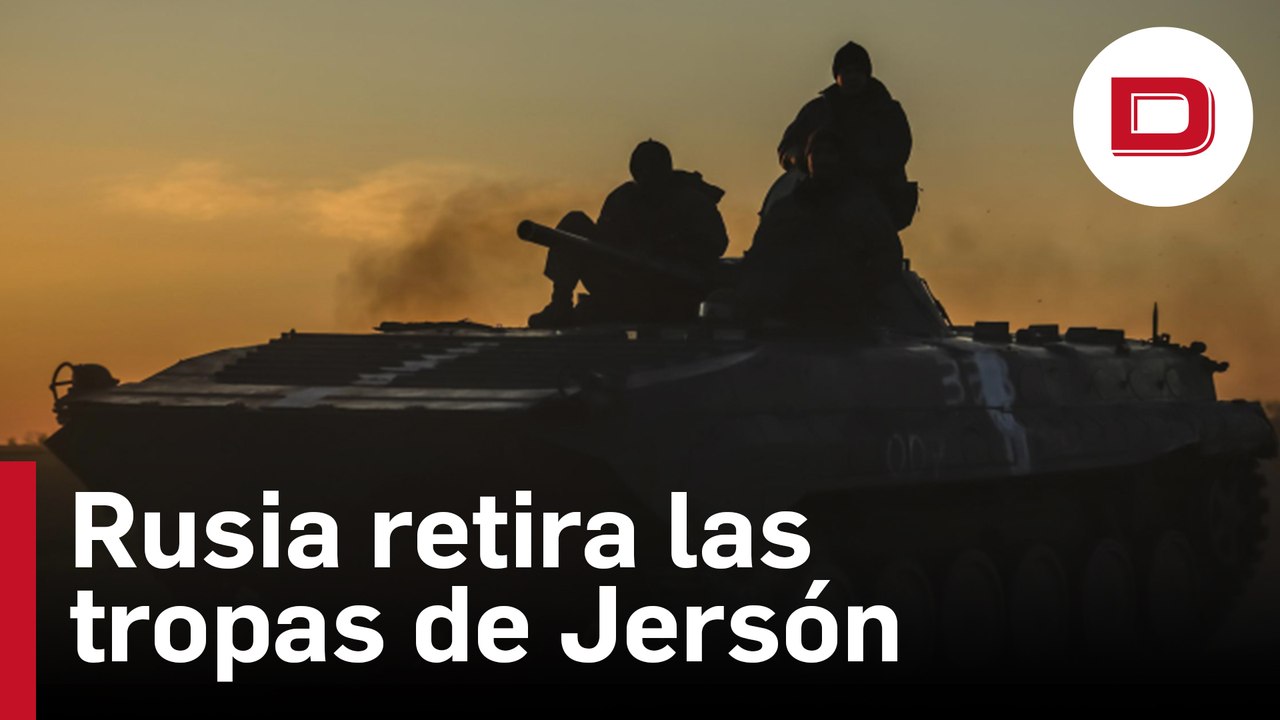 Rusia ordena la retirada de sus tropas de Jersón y Zelenski desconfía