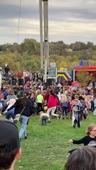 Pumpkin Dropped From a High Height