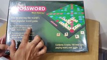 Unboxing and review of c j enterprises Deluxe Crossword Word Making Word Games Board Game