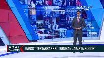 Ringsek! Angkot Tertabrak KRL Jurusan Jakarta-Bogor, Beruntung Tidak Ada Korban Jiwa