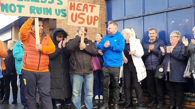 'Save our Shoppy' Traders in The Lochs Shopping Centre, Easterhouse walk out due to centre 'falling into disrepair' and 'unfair rent charges'.