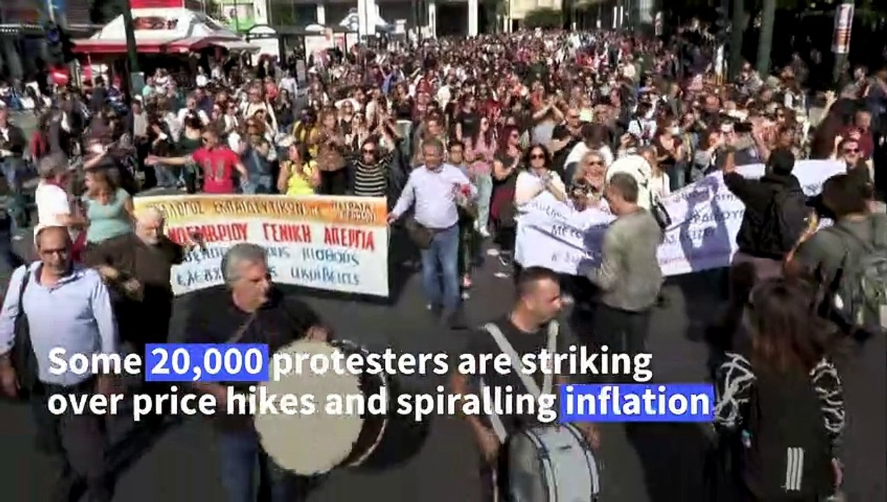 Greek demonstrators and riot police briefly clash during price hike protests