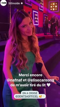 Denitsa Ikonomova a fait sa première apparition en béquilles ce mardi. @ Instagram / Denitsa Ikonomova