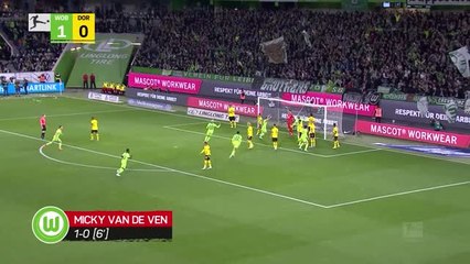 Dortmund fall to improving Wolfsburg
