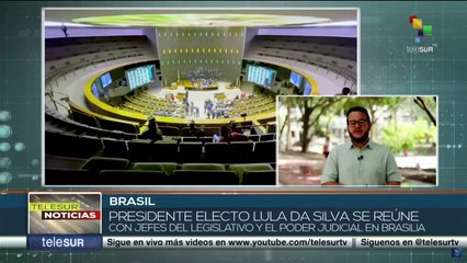 Presidente electo de Brasil, Lula da Silva, se reunió con miembros de los órganos legislativos