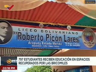 Mérida | Dotan de instrumento y equipos al Liceo Bolivariano Roberto Picón Lares