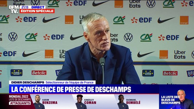 Didier Deschamps sur sa liste à 25 joueurs: Je considère que nous avons assez de sécurité pour participer et être à cette compétition