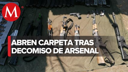En Michoacán, la FGR, inició una carpeta de investigación tras el decomiso de un arsenal