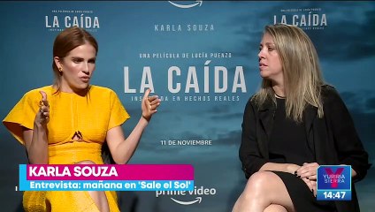 Karla Souza habla de su participación en la película "La caída"