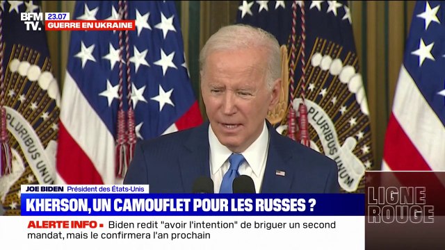 Joe Biden sur le retrait des troupes russes de Kherson: Nous verrons si l'Ukraine est prête à faire des compromis avec la Russie