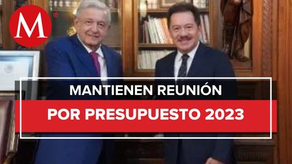 Ignacio Mier se reúne con AMLO para informar avance del Presupuesto 2023