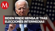 El presidente de Estados Unidos, Joe Biden, da mensaje tras las elecciones intermedias
