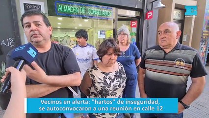 Vecinos en alerta: "hartos" de inseguridad, se autoconvocaron a una reunión en calle 12