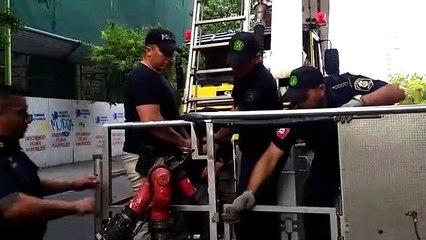 Un ladrón quiso escapar subiendo los andamios de la Aduana