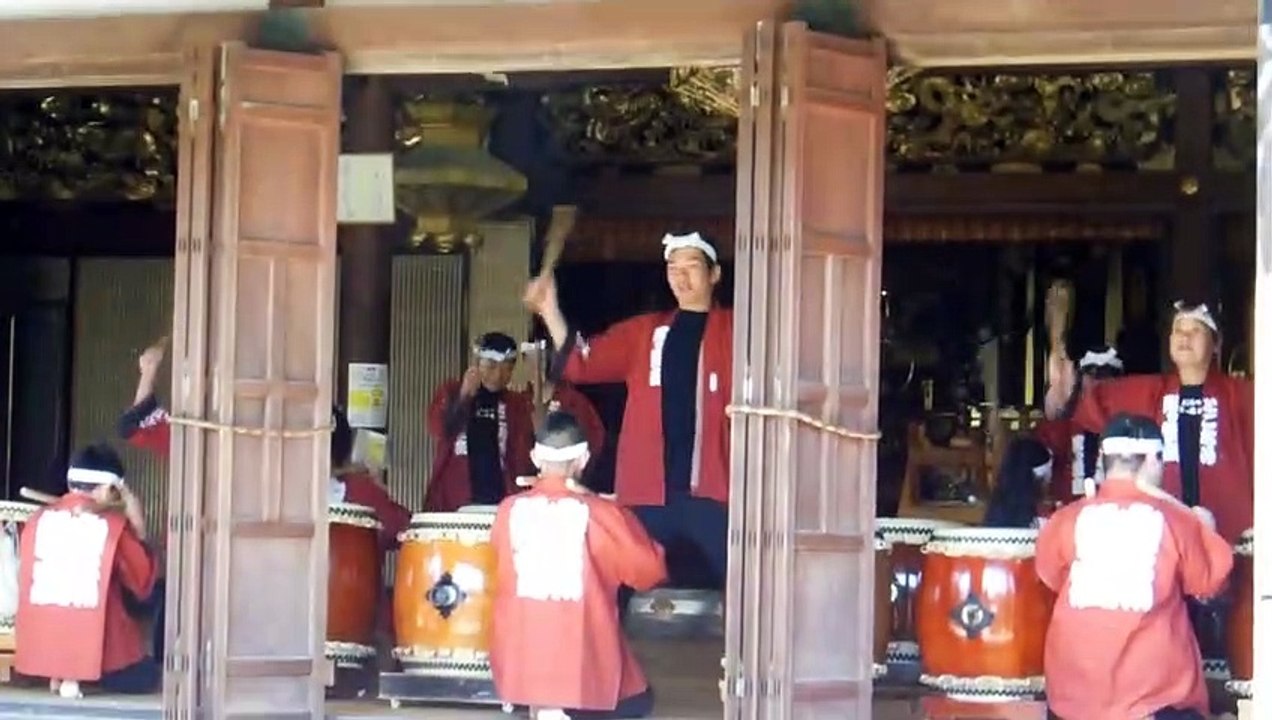 Taiko Drums at a Japanese Temple