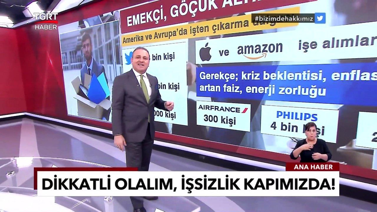 ABD ve Avrupa'da İşten Çıkarma Dalgası Büyüyor! Ekrem Açıkel İle TGRT Ana Haber