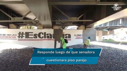 Sobse contesta con video en el que borran de bardas publicidad de actores políticos