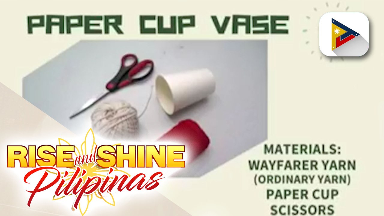 THURSDAY ARTSDAY | Paper cup vase
