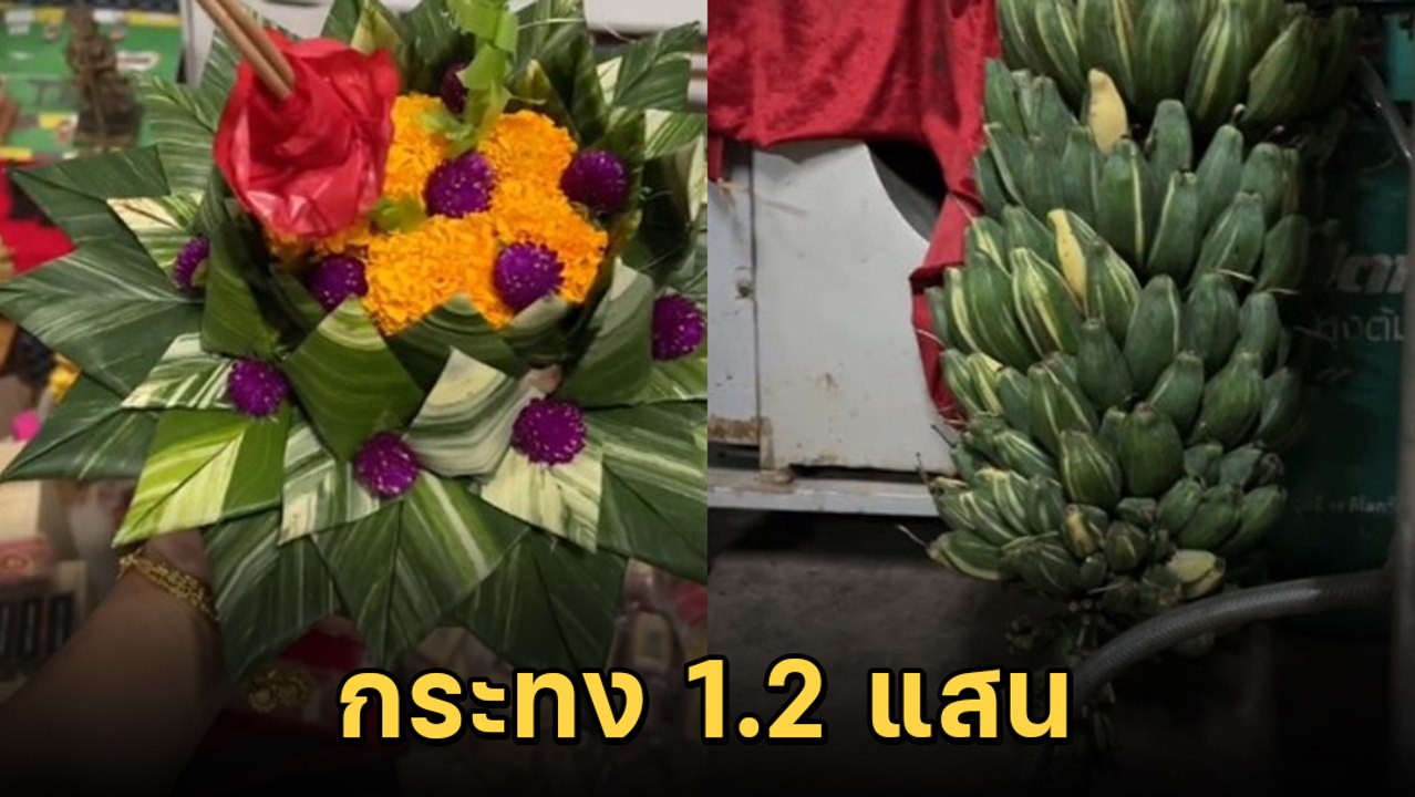 มันช้ำใจ กระทงราคา 1.2 แสน แพงระยับเพราะวัสดุ !