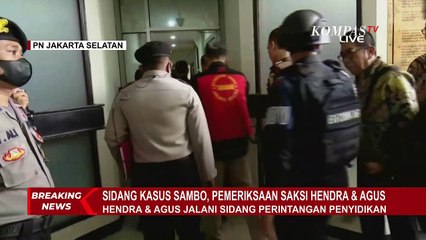 Siap Jalani Sidang Lanjutan Perintangan Penyidikan, Hendra Kurniawan dan Agus Tiba di PN Jaksel