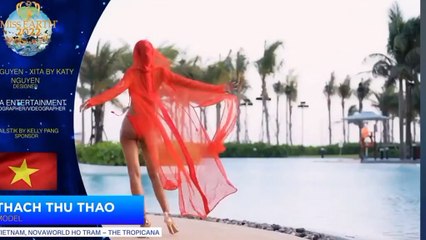 Thạch Thu Thảo trong phần thi Áo tắm