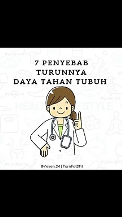 video sehat - penyebab daya tahan tubuh menurun