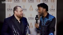 Luke Combs Says Winning Entertainer Of The Year & Album Of The Year Is 'Surreal', Talks Fatherhood, Going On Tour & More | CMA Awards 2022