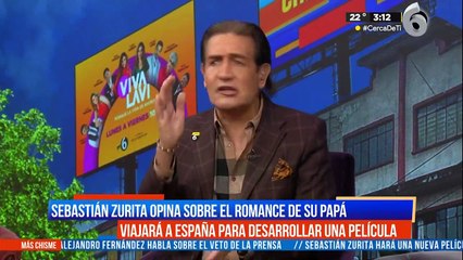 Sebastián Zurita habla del romance de su papá y Stepahine Salas