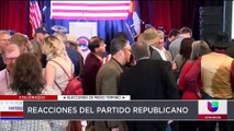 Republicanos reciben resultados de elecciones